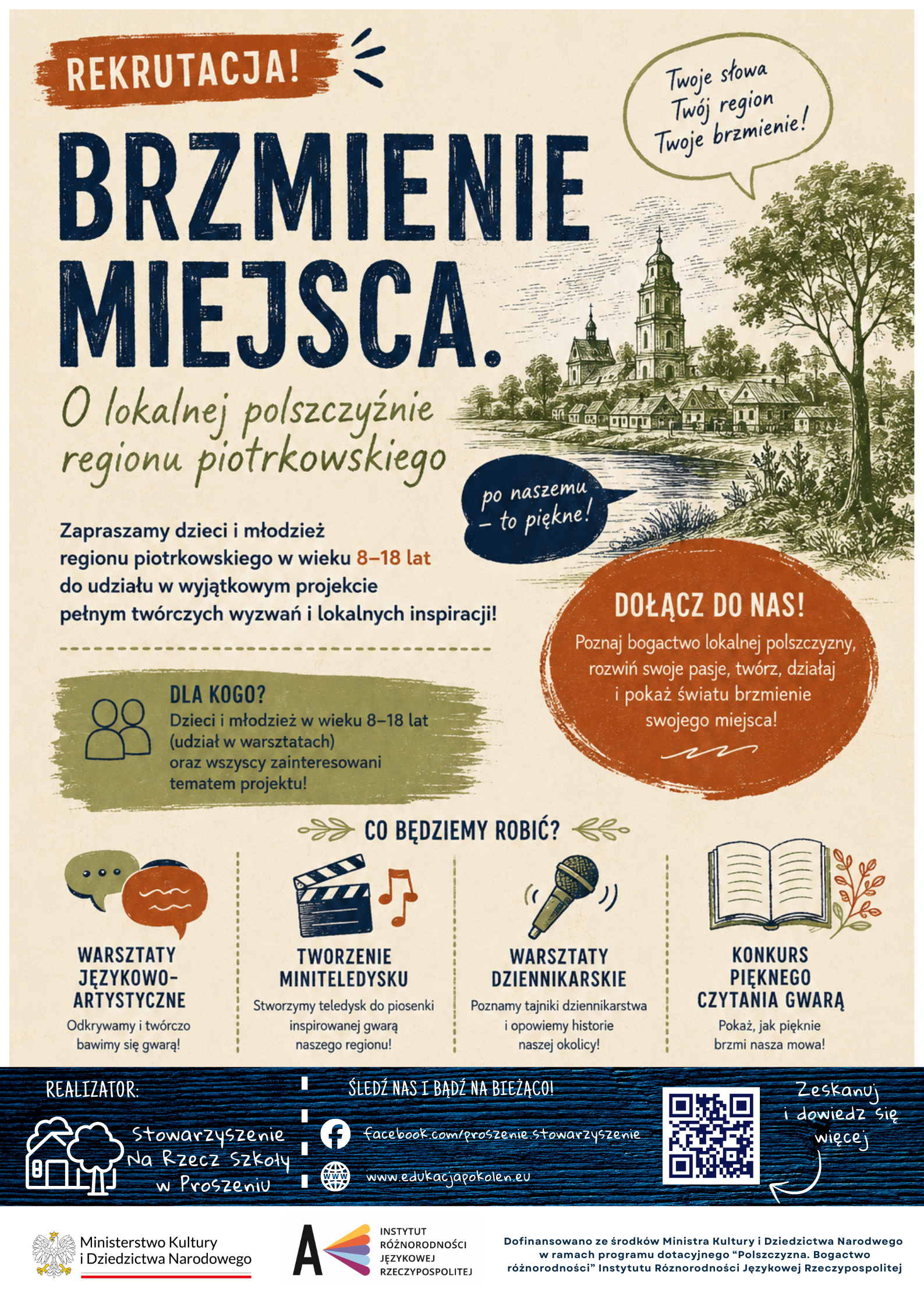 Plakat projektu Brzmienie miejsca
